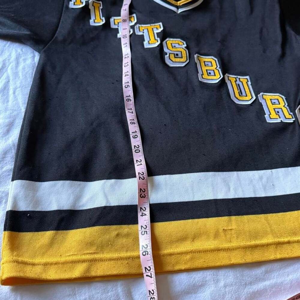 CCM Pittsburgh Penguins Diagonal Hockey Jersey Size M Vintage 90s - Picture 8 of 8